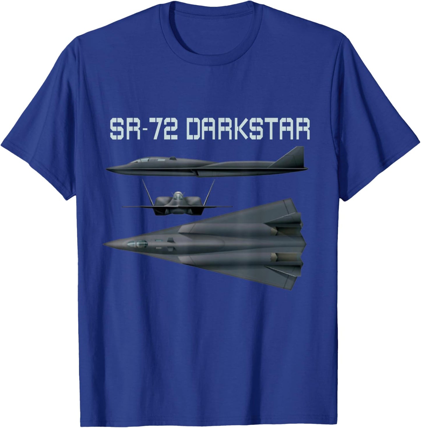 Fun American Military Aviation SR-72 Blackbird II In Action. T-Shirt - T-Shirt | Royal