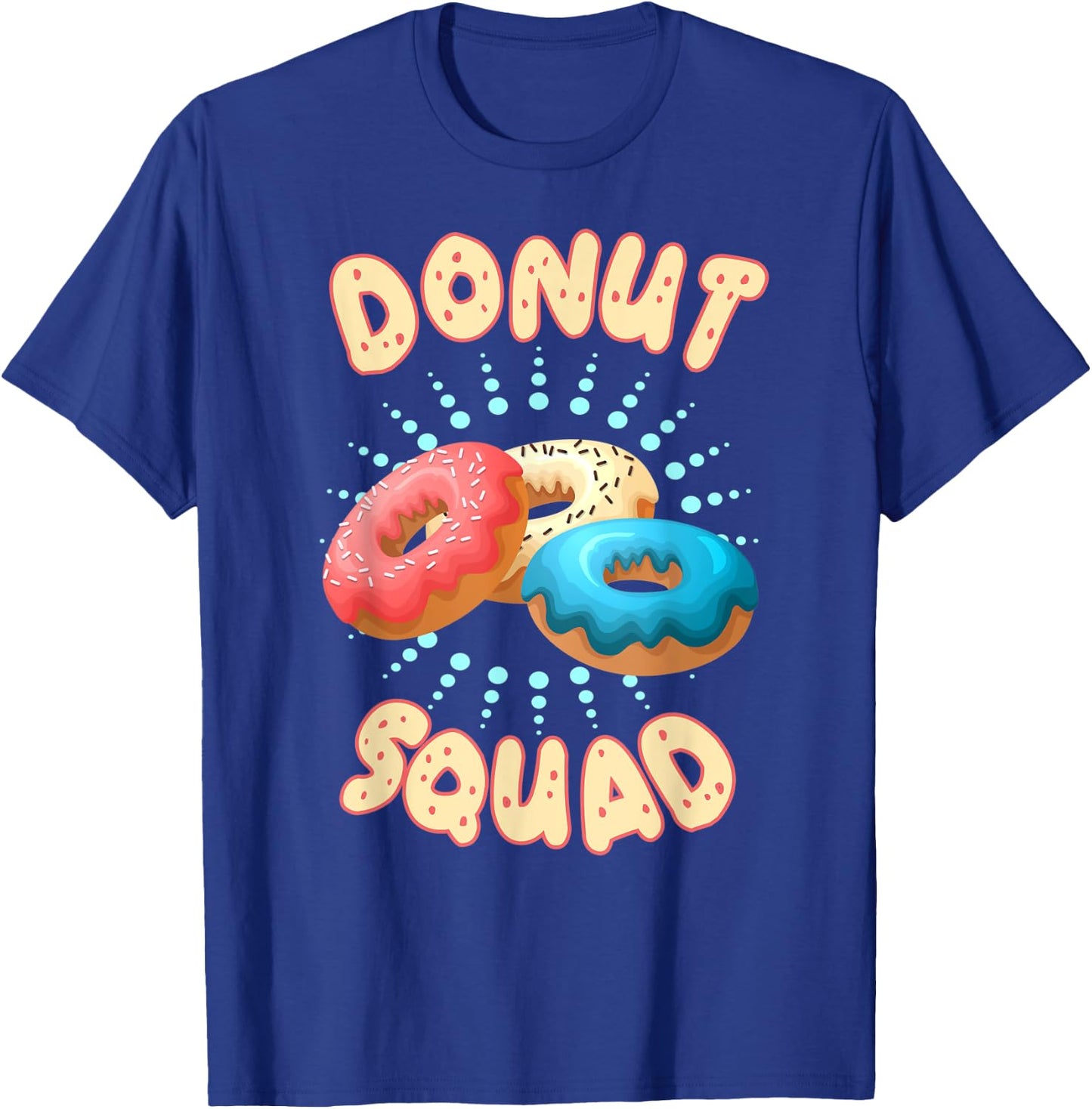 Funny Donut Squad Baker Donuts Boys Girls Kids T-Shirt - T-Shirt | Royal