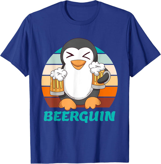 Beer penguin beer men Beer Father s Day Party Festival T-Shirt - T-Shirt | Royal