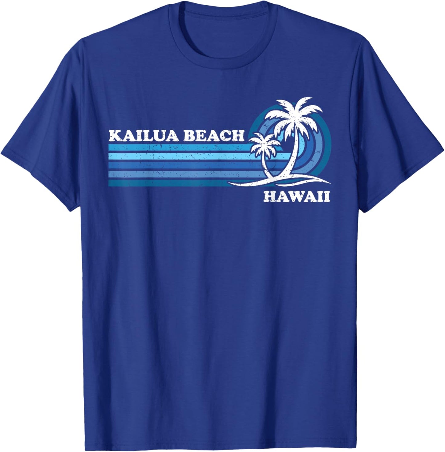 Retro Vintage Family Vacation Hawaii Kailua Beach T-Shirt - T-Shirt | Royal