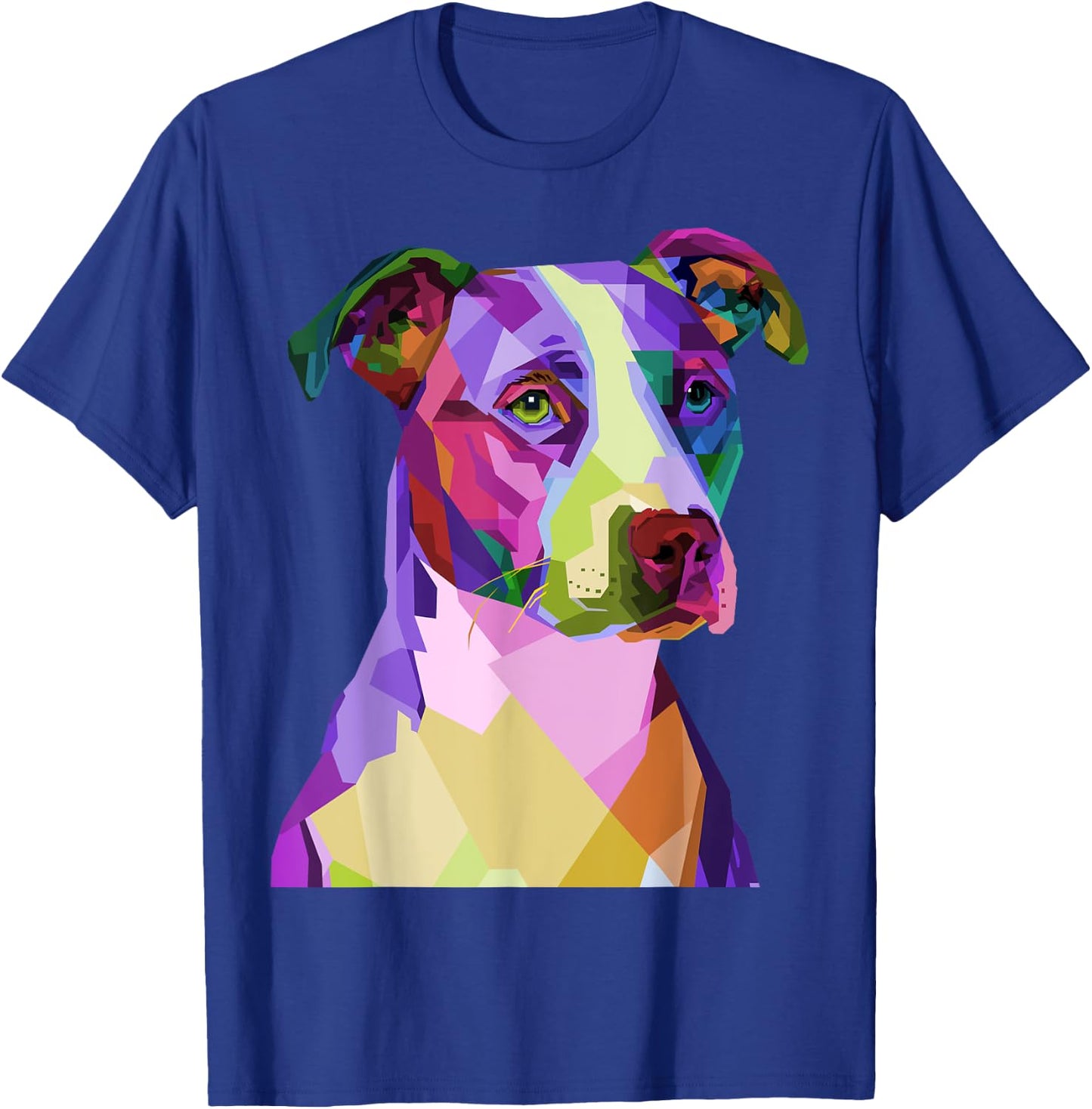 American Pitbull Terrier Pop Art Portrait for Dog Owners Men Women Kids T-Shirt - T-Shirt | Royal