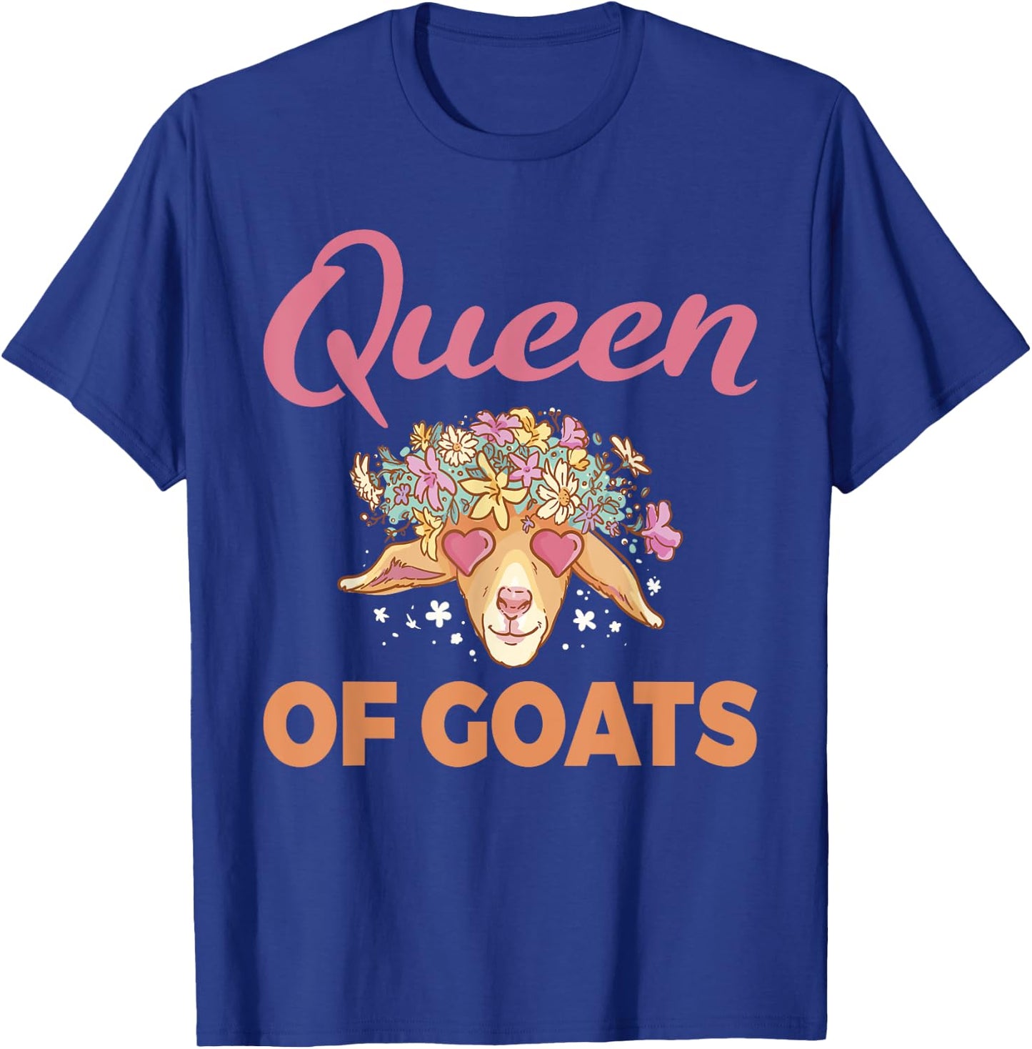Queen of Goats Goat Lovers T-Shirt - T-Shirt | Royal