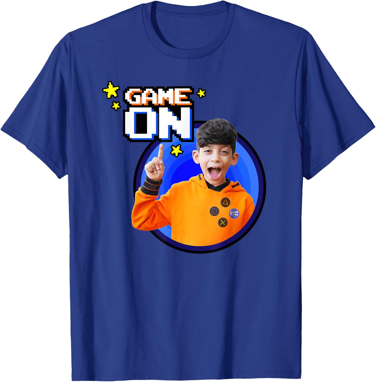 Jason Vlogs Game On T-Shirt - T-Shirt | Royal