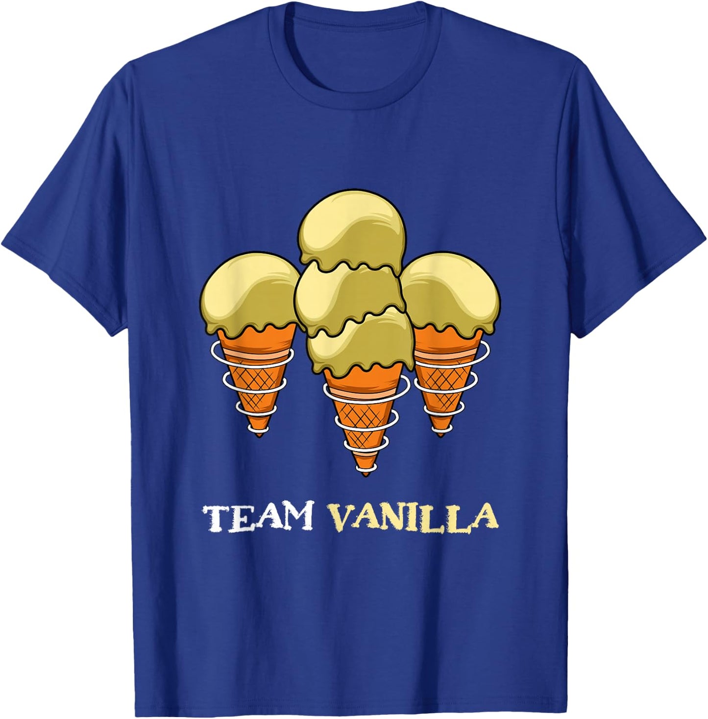Team Vanilla Ice Cream Lovers. T-Shirt - T-Shirt | Royal