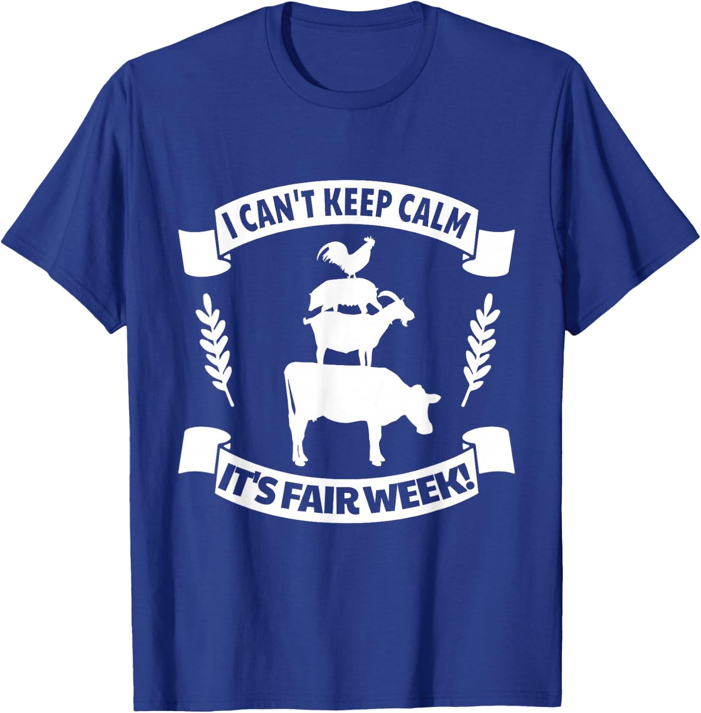 Fun State and County Fair Show - Farm Animal Showing Quote T-Shirt - T-Shirt | Royal