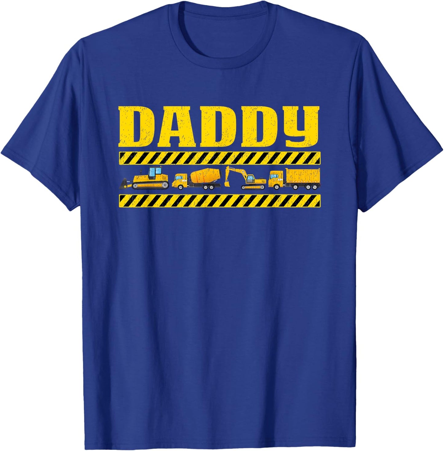 Daddy Birthday Construction Party Matching T-Shirt - T-Shirt | Royal