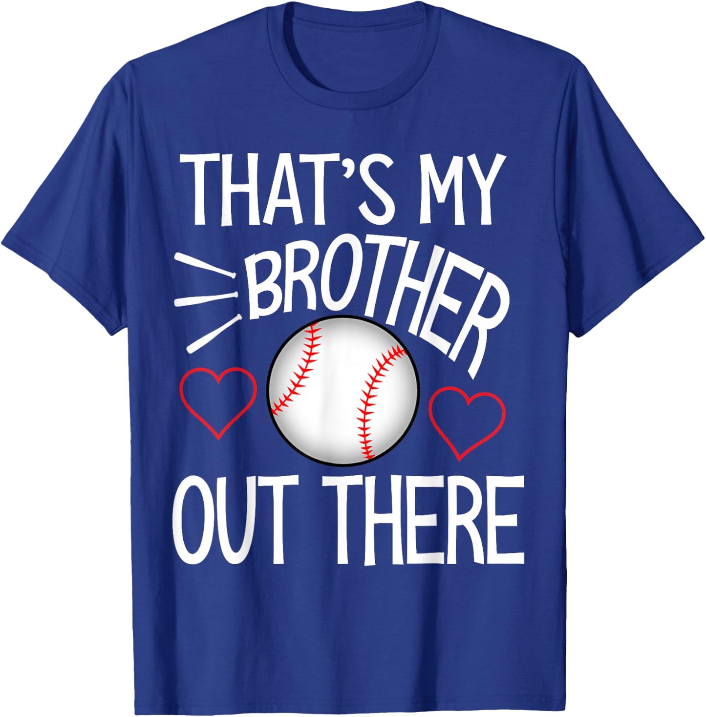 Baseball sister Shirt Cute Baseball Gift sisters T-Shirt - T-Shirt | Royal