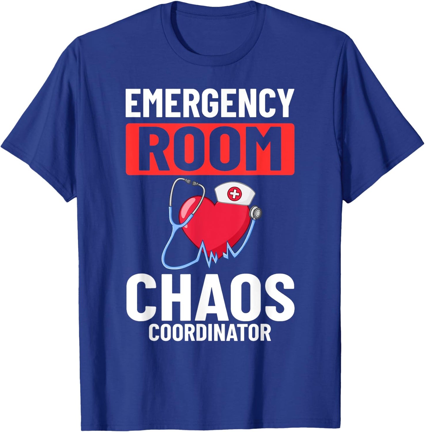 Emergency Room Technician ER Nurse Hospital Department T-Shirt - T-Shirt | Royal