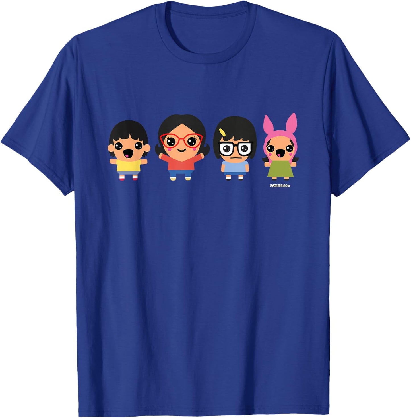 Bob's Burgers Chibi Kawaii Linda Gene Tina and Louise T-Shirt - T-Shirt | Royal