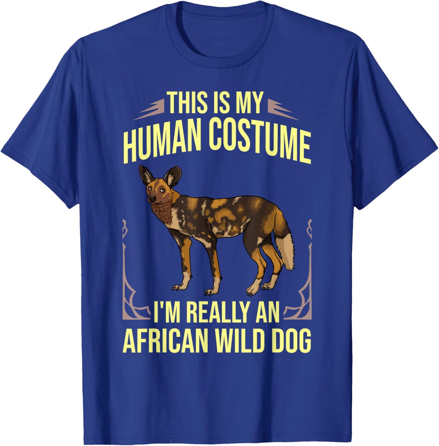 African Wild Dog Gift African Painted Dog Pup T-Shirt - T-Shirt | Royal
