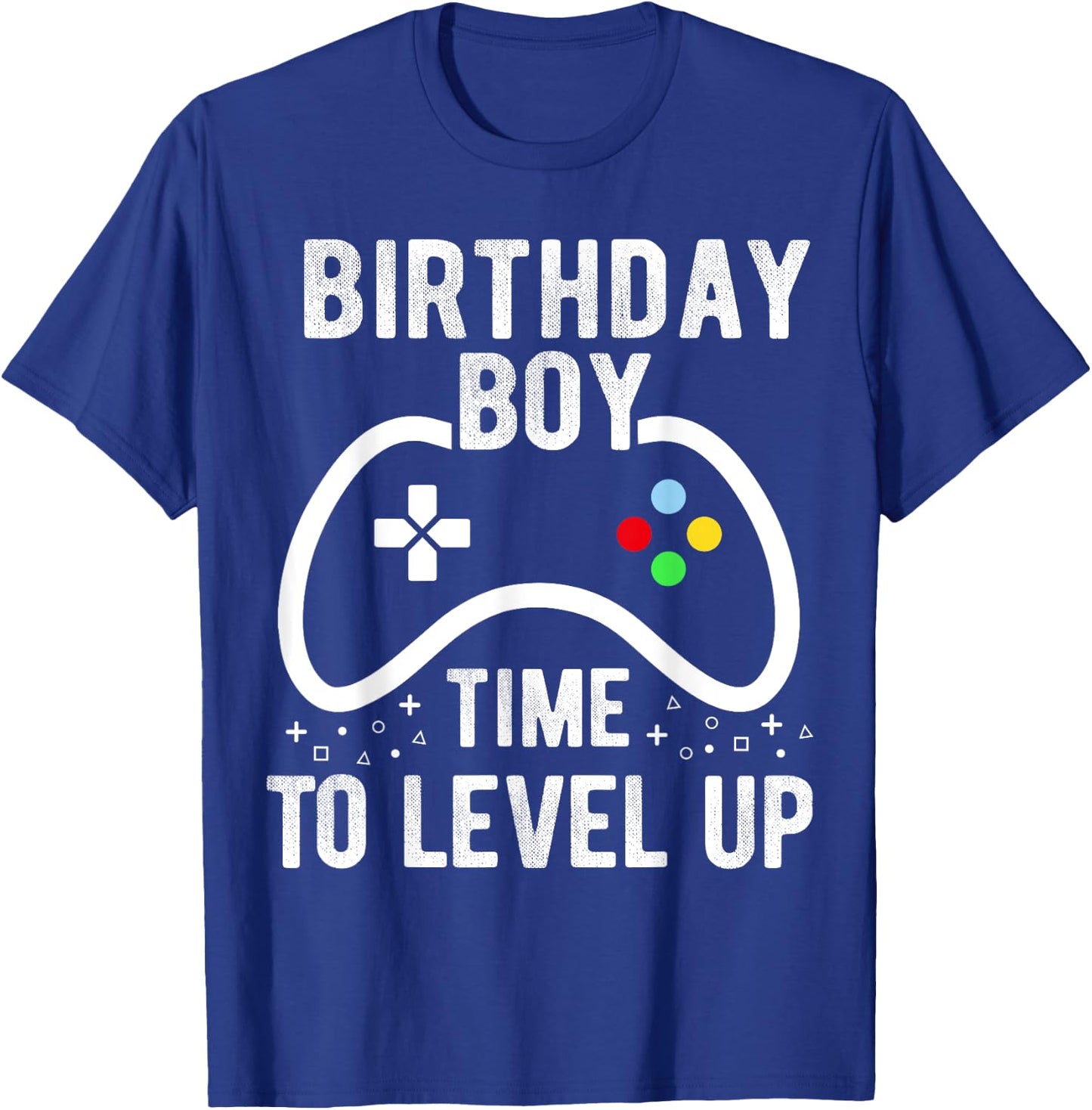 Birthday Boy Time to Level Up Video Game Birthday Gift T-Shirt - T-Shirt | Royal