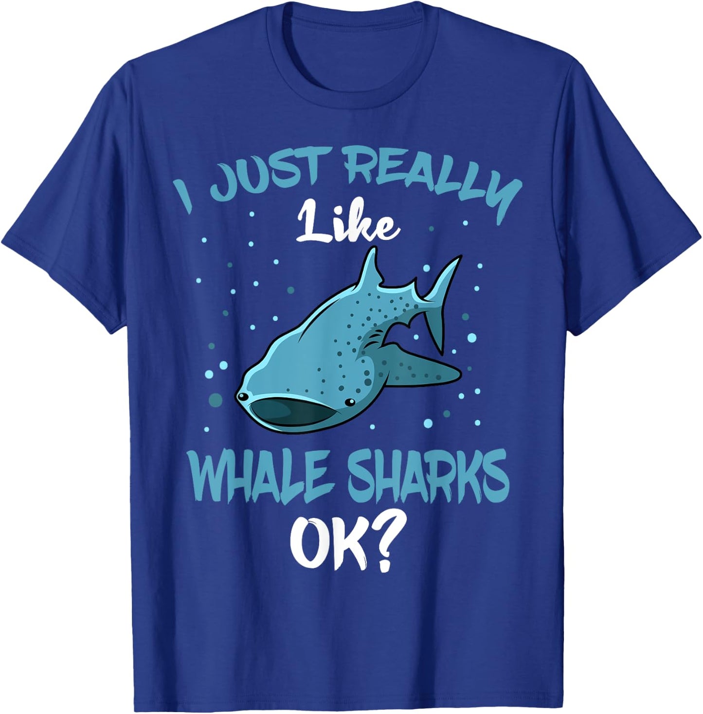 Whale Shark Lover Giant Fish Largest Sea Animal T-Shirt - T-Shirt | Royal