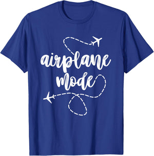 Mode Airplane | Summer Vacation | Travel Airplane T-Shirt - T-Shirt | Royal