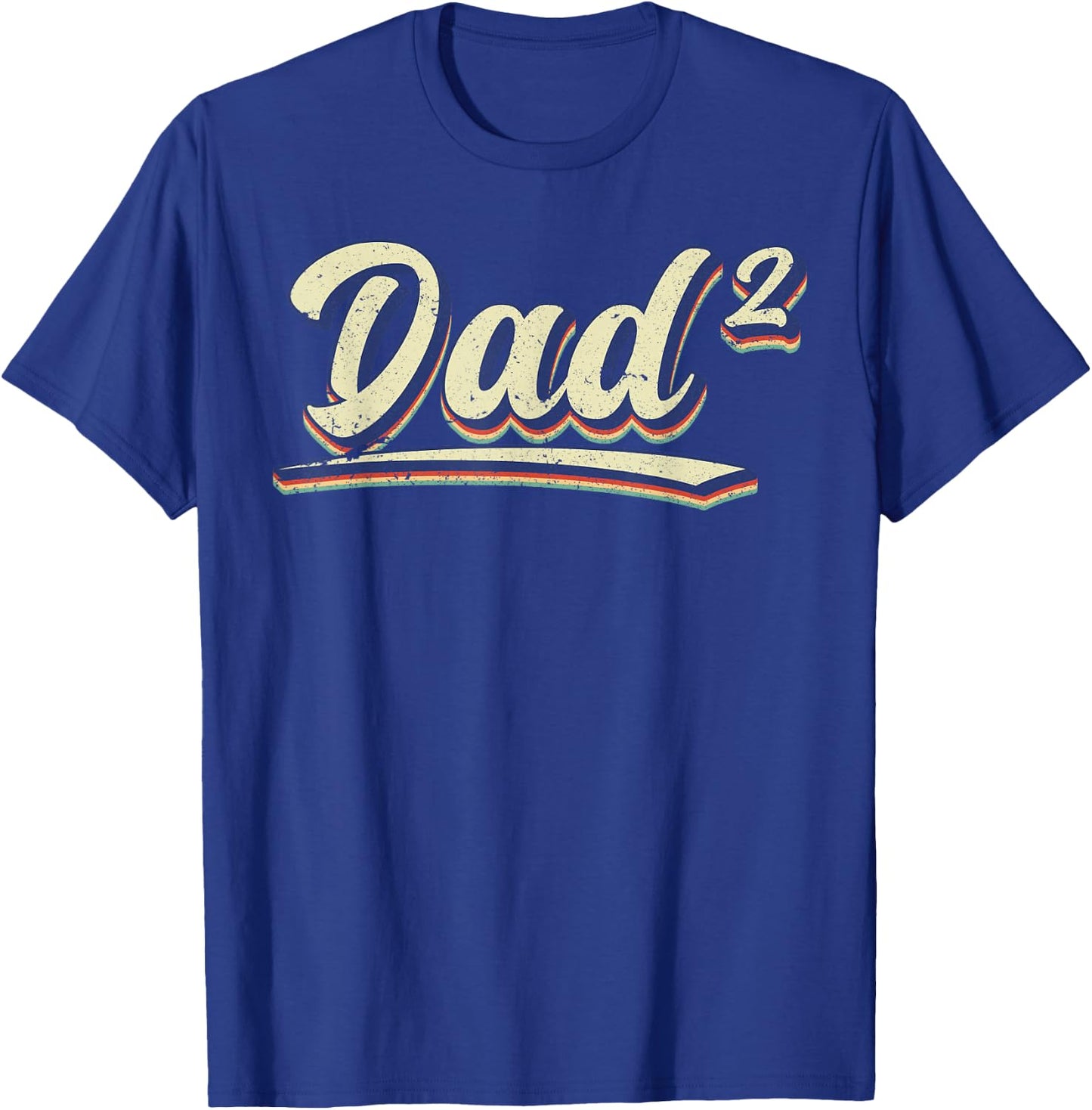 Dad for birth, second child, dad to the power of 2 T-Shirt - T-Shirt | Royal