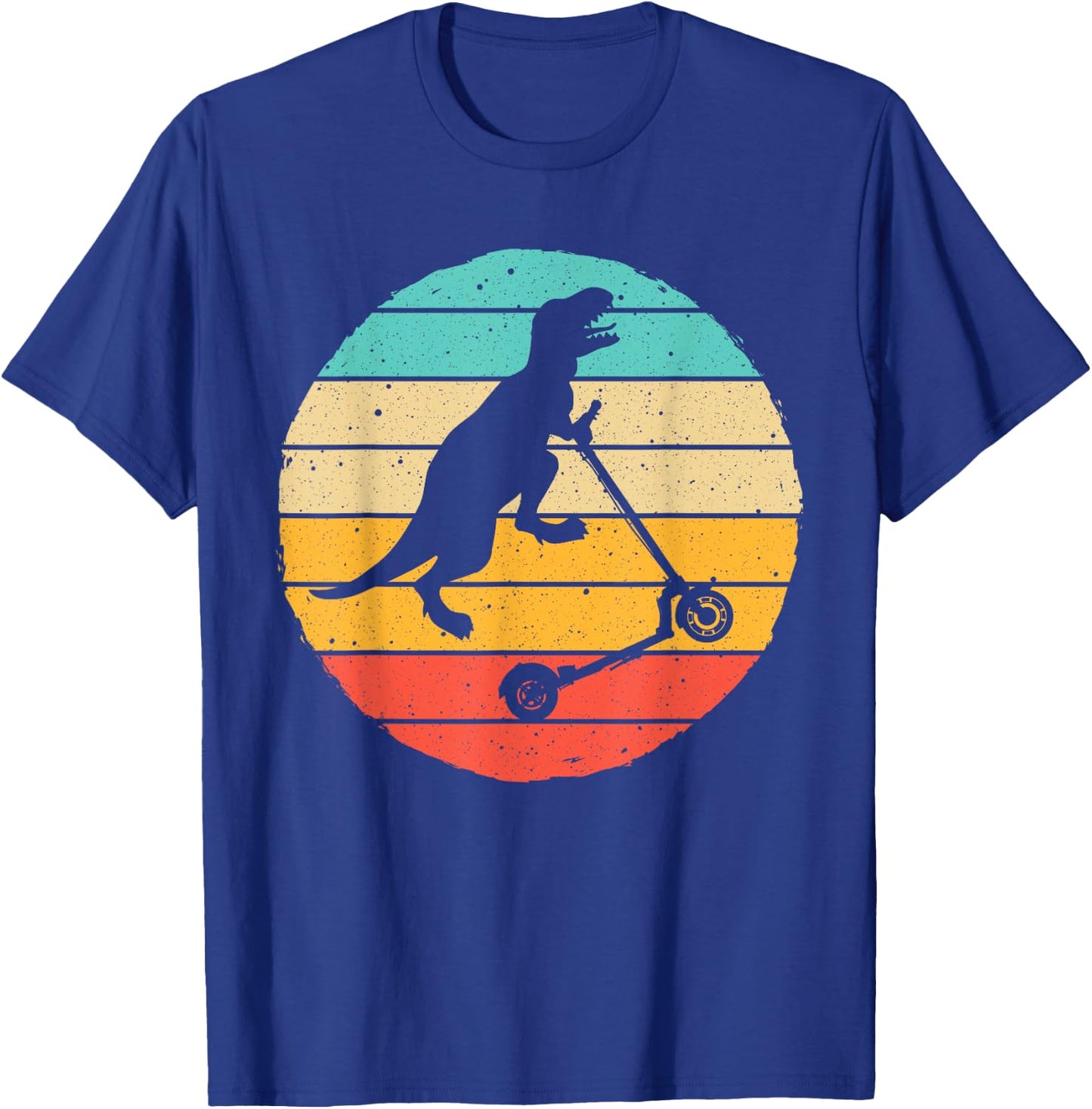 Funny Scooter Dinosaur T-rex Stunt Designs Women T-Shirt - T-Shirt | Royal