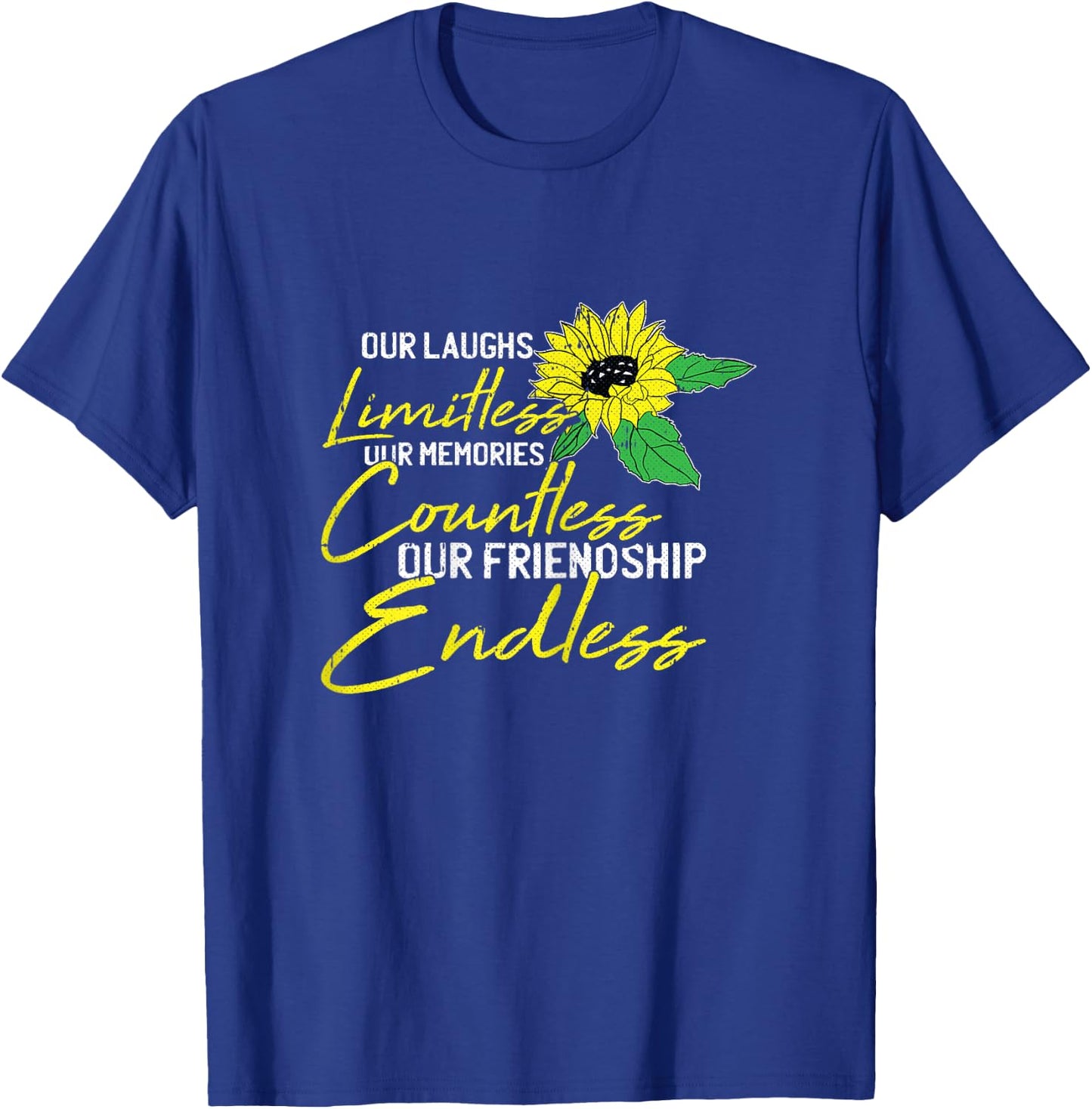 Friendship Best-Friend Cute Sunflower Bestie BFF Matching T-Shirt - T-Shirt | Royal