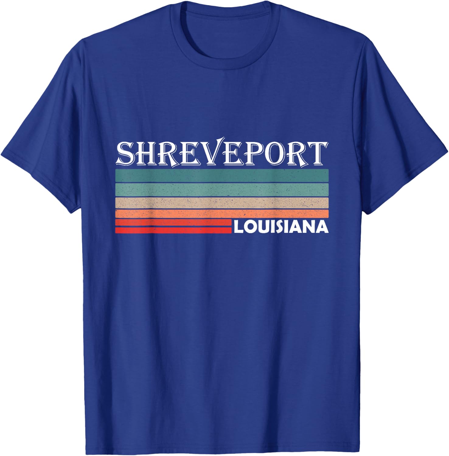 Retro Shreveport Louisiana LA Souvenir Gift T-Shirt - T-Shirt | Royal
