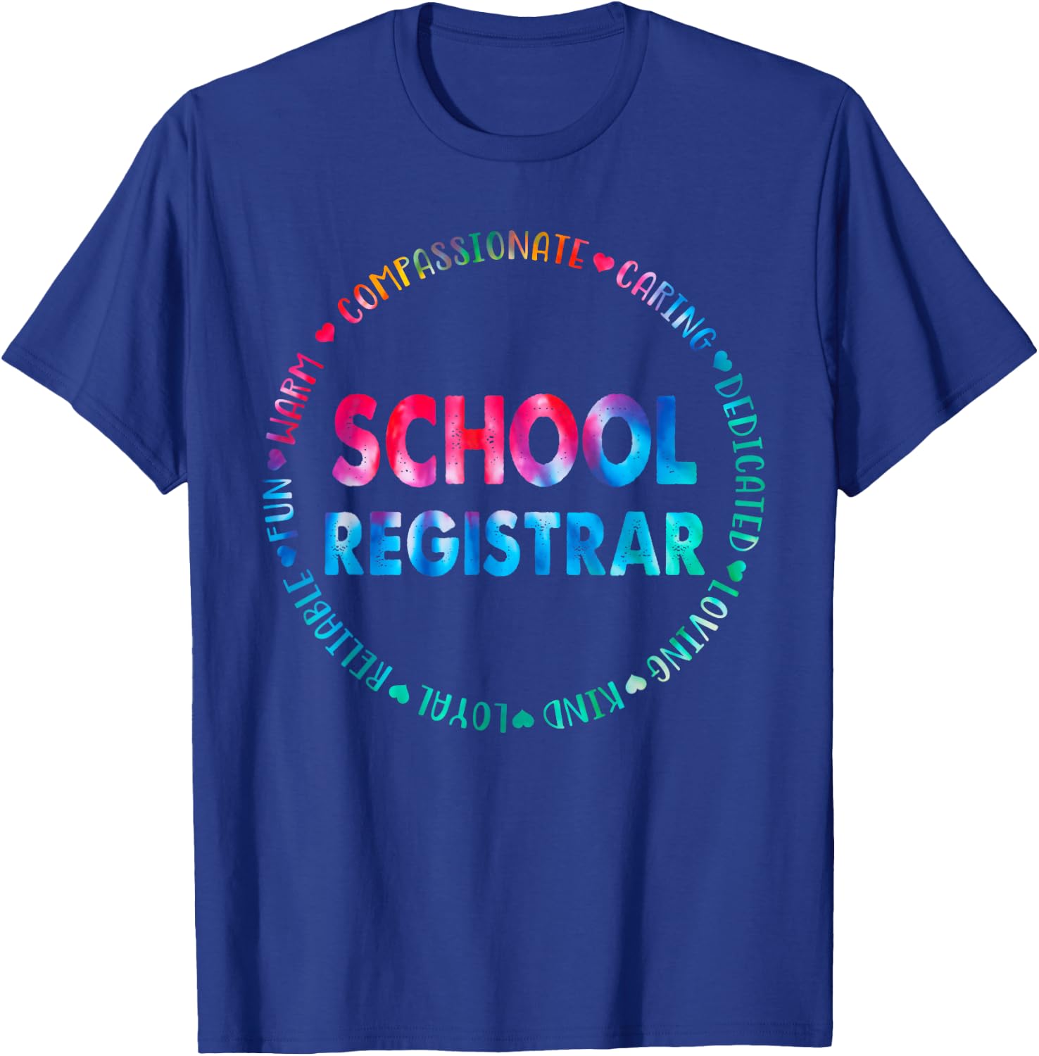 School Registrar School Data Entry Clerk Accountant T-Shirt - T-Shirt | Royal