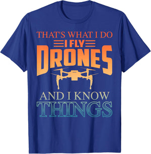 Funny Drone Art Women Boys Drone Racing Drone Pilot T-Shirt - T-Shirt | Royal