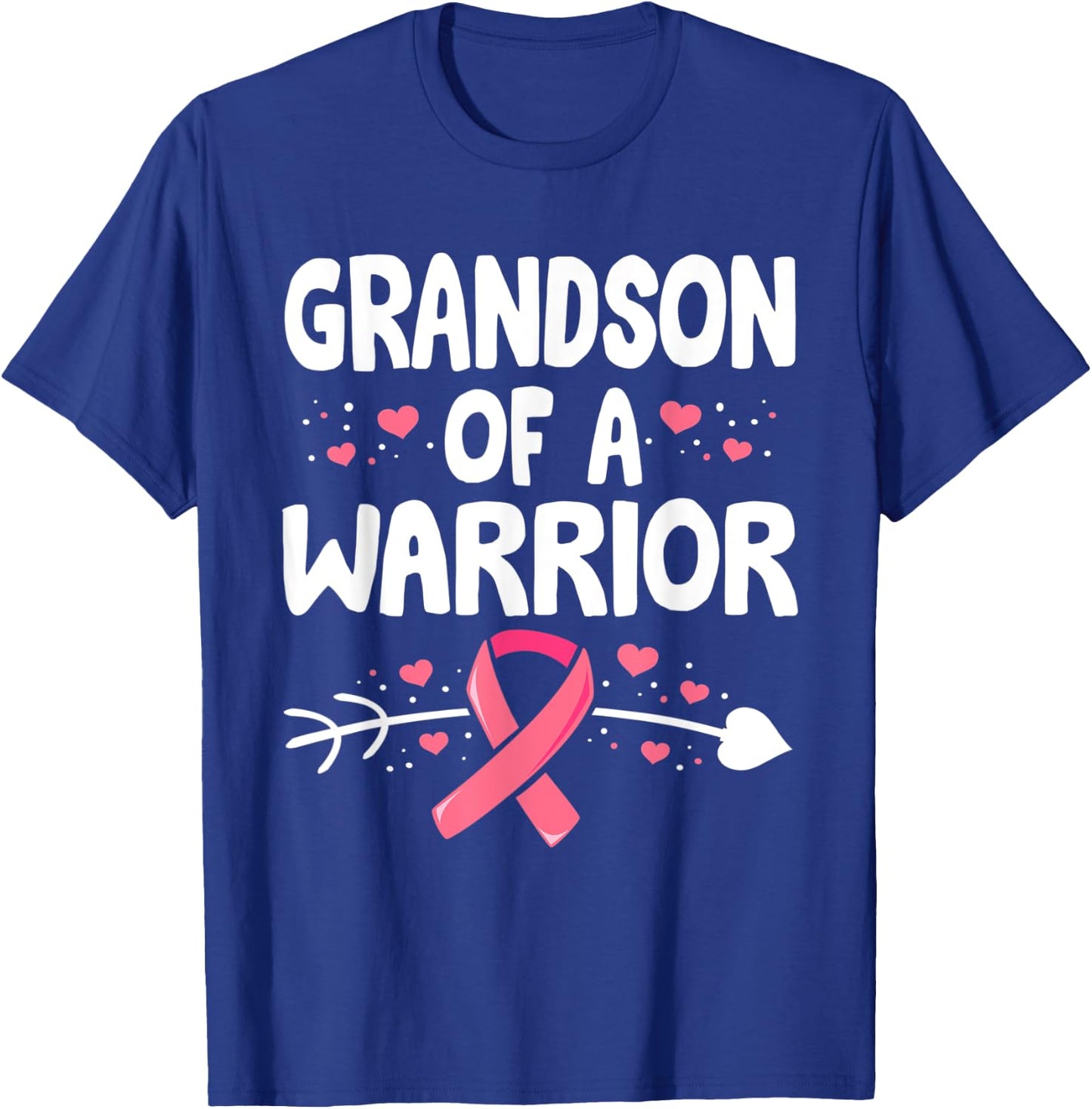 Breast Cancer GrandMa Shirt, Family Support Squad T-Shirt - T-Shirt | Royal