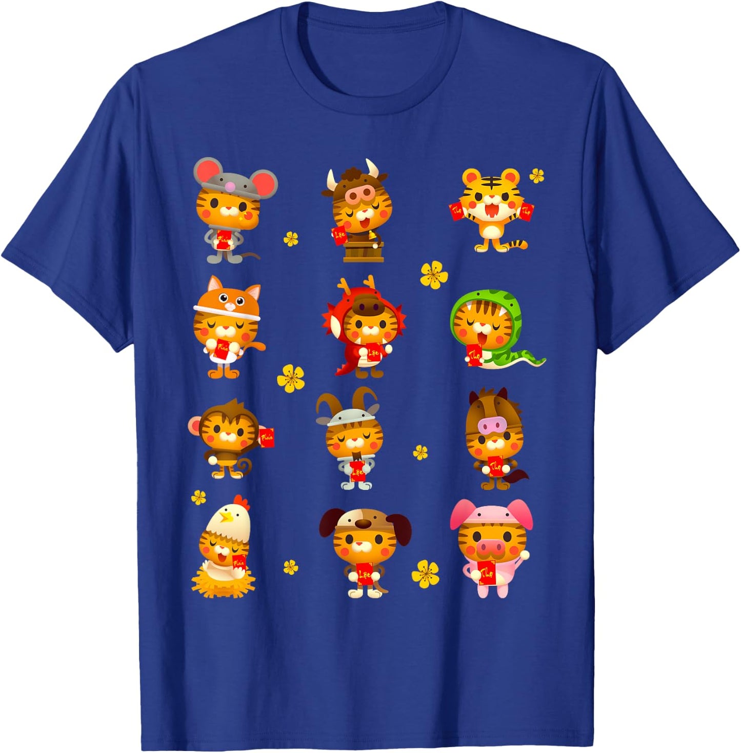 Vietnamese Tiger Zodiac Costume Lunar New Year Kids Toddlers T-Shirt - T-Shirt | Royal