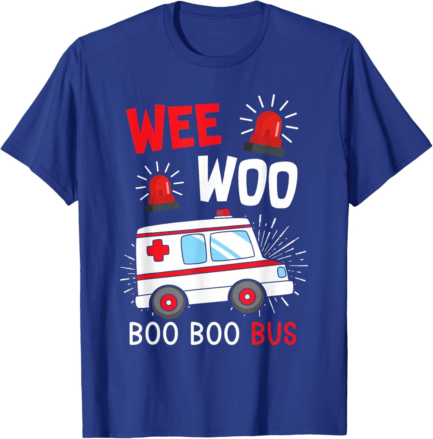 Paramedic Wee Woo Ambulance T-Shirt - T-Shirt | Royal