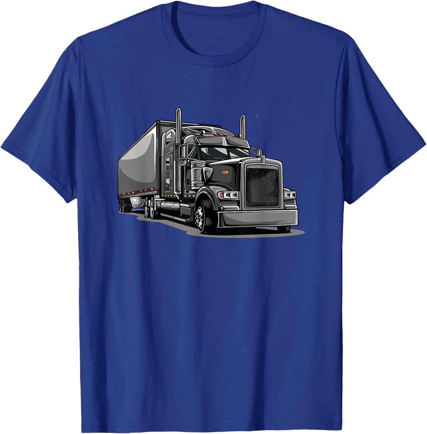 Semi Truck Driver T-Shirt - T-Shirt | Royal
