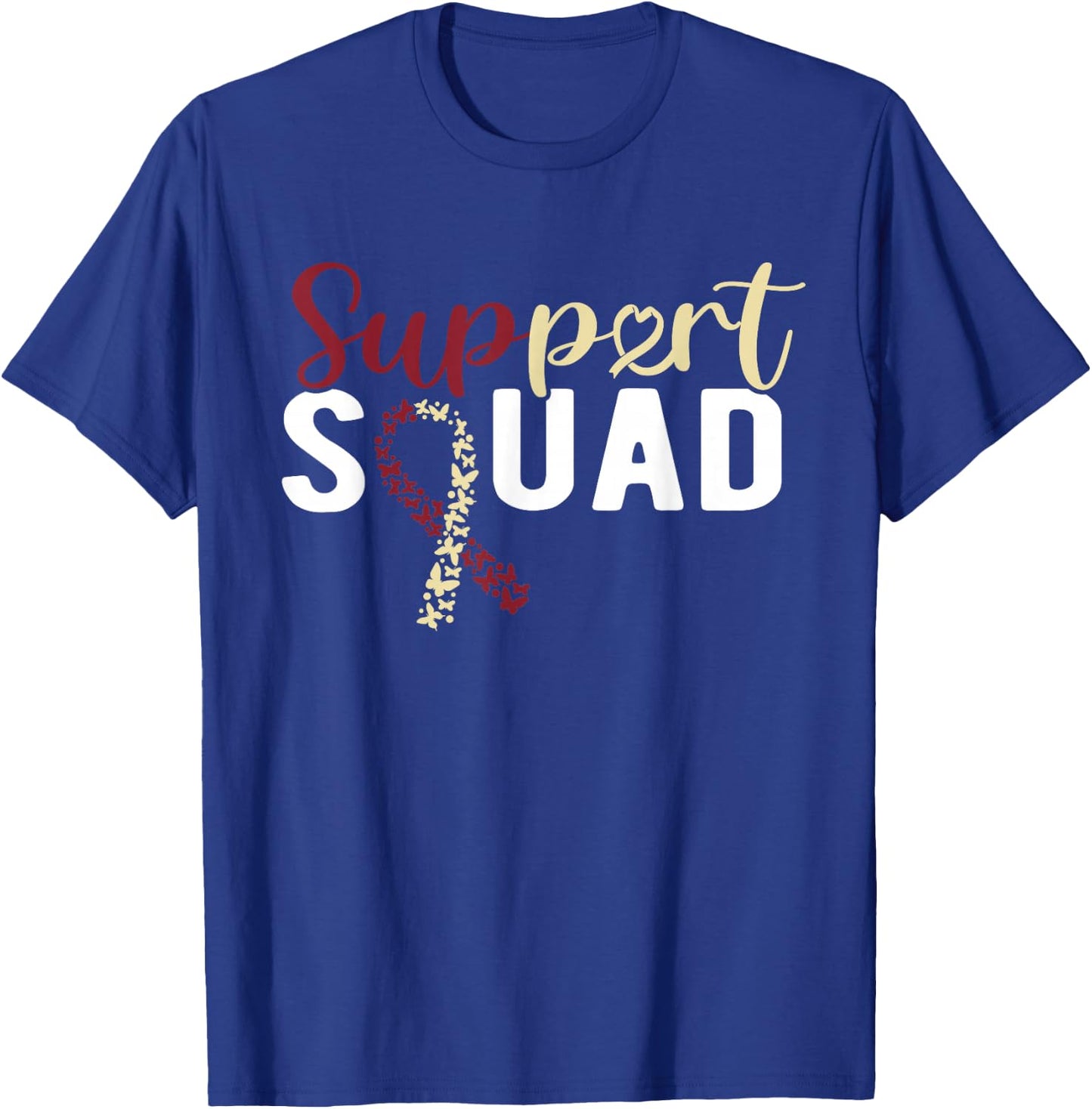 Head And Neck Cancer Support Squad T-Shirt - T-Shirt | Royal