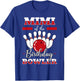 Mimi Of The Birthday Bowler Bday Bowling Party Celebration T-Shirt - T-Shirt | Royal