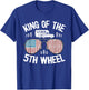 King Of The 5th Wheel Camper US American Flag Retro Camping Men T-Shirt - T-Shirt | Royal