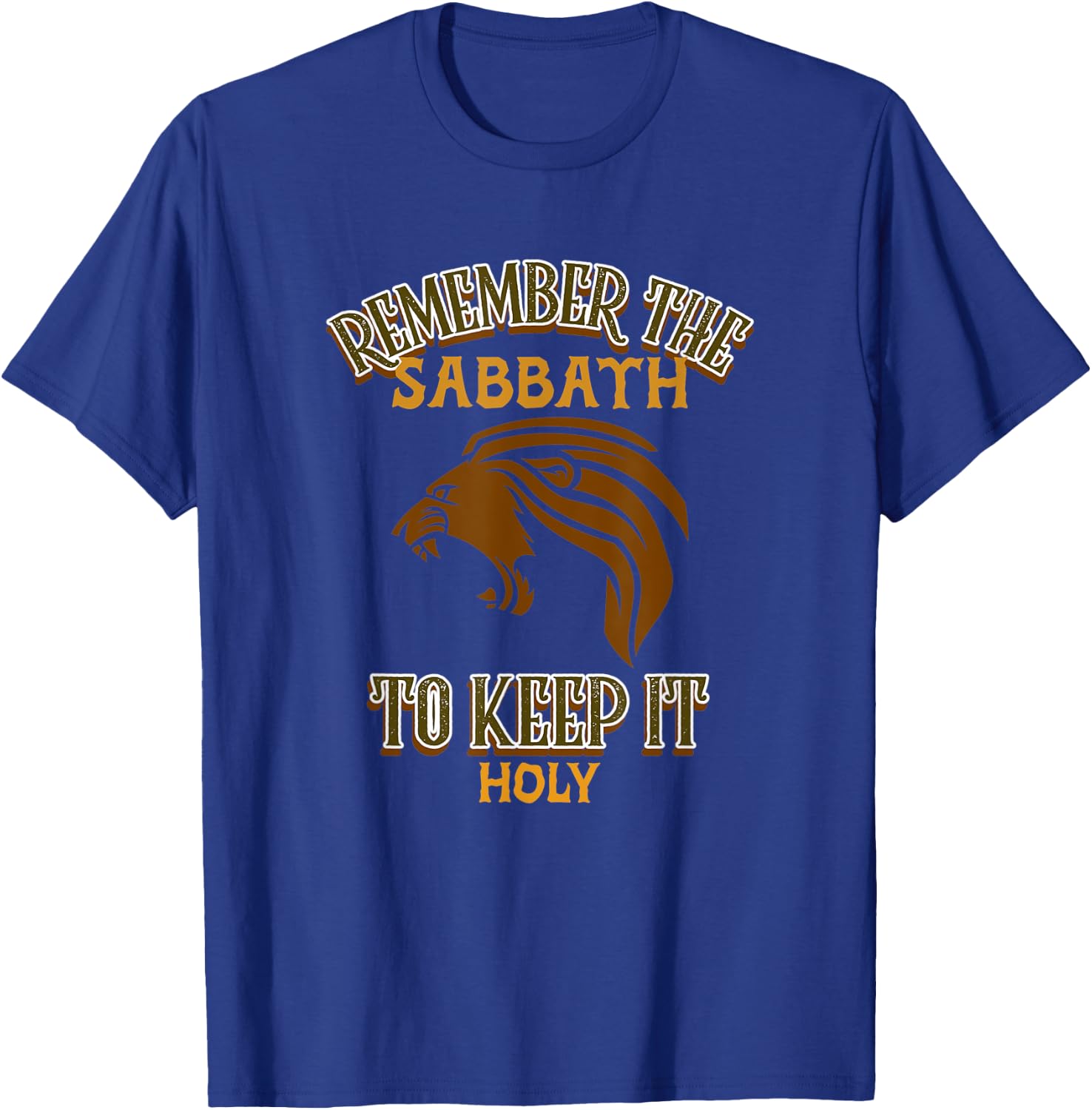 Remember The Sabbath, Hebrew Israelitem, Lion of Judah T-Shirt - T-Shirt | Royal