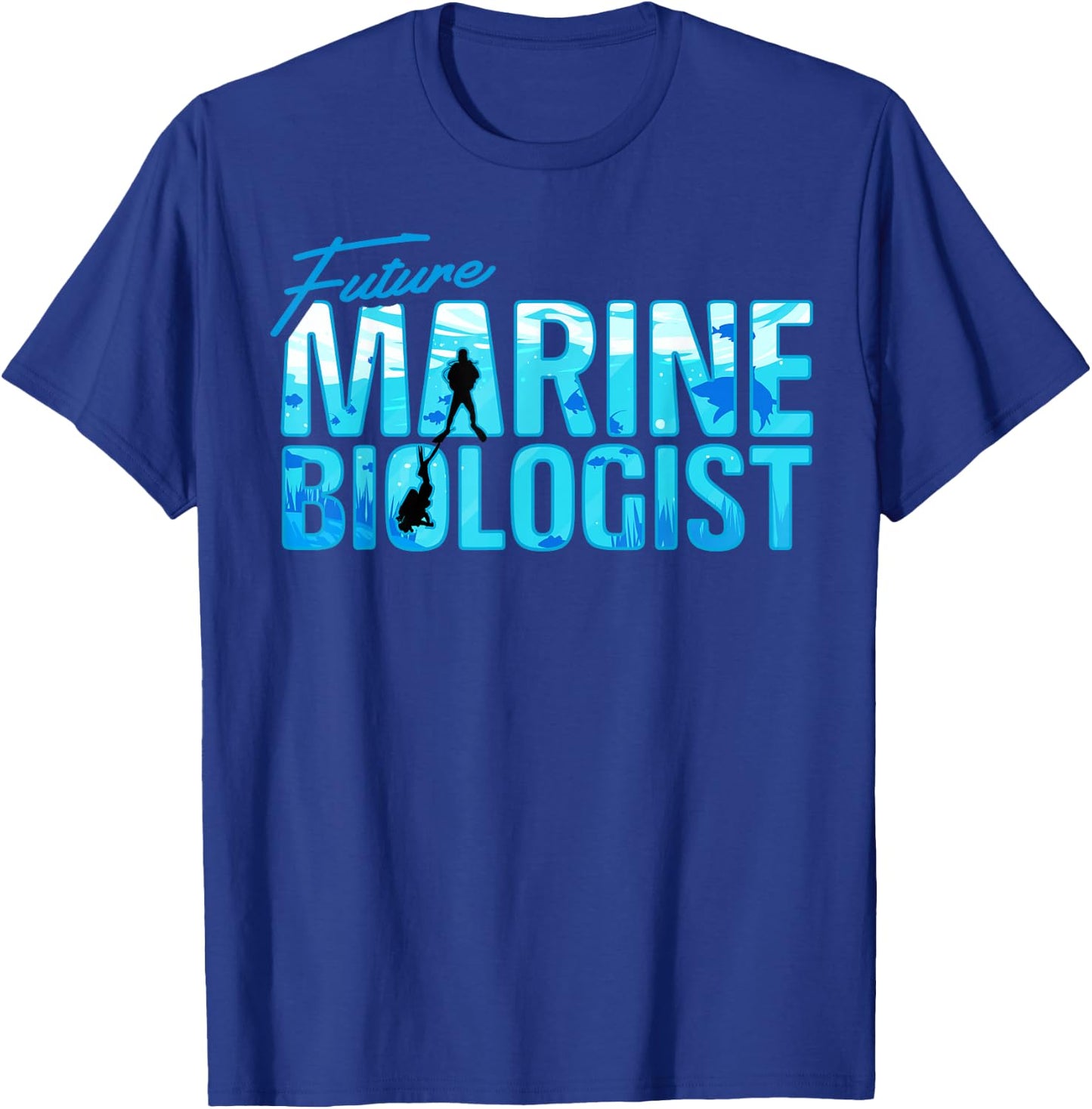 Future Marine Biologist Ocean Student Biology Gift T-Shirt - T-Shirt | Royal