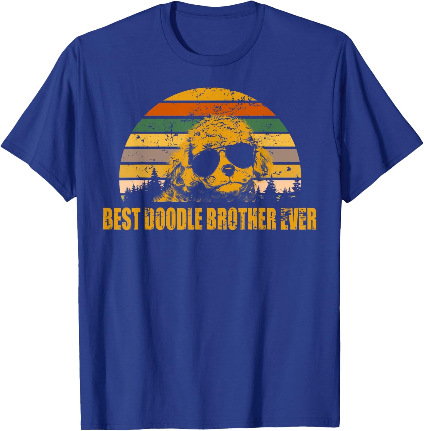 Vintage Goldendoodle Brother Best Doodle Brother Ever T-Shirt - T-Shirt | Royal