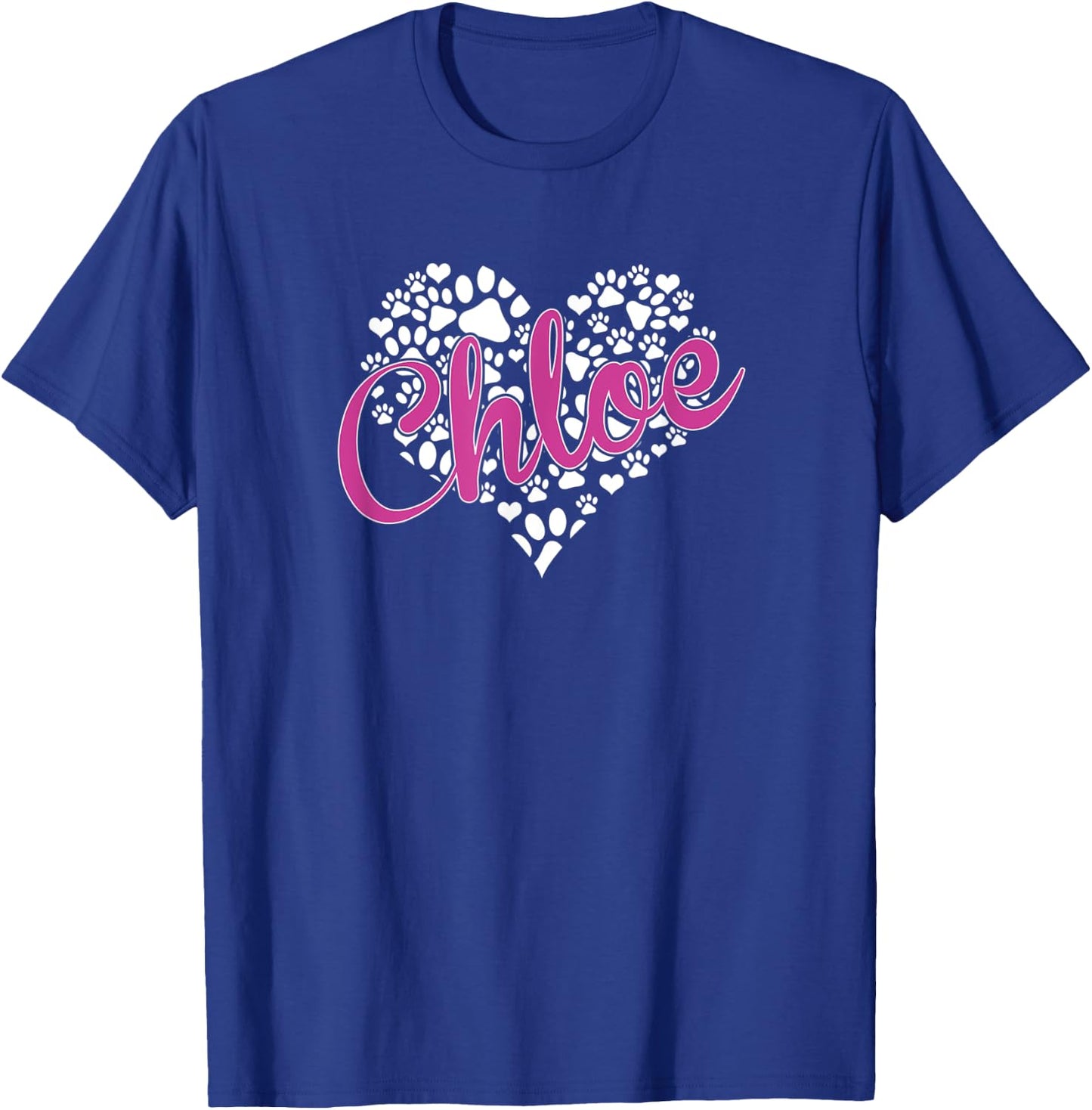 Chloe Personalized Dog Name Pet Clothing For Humans T-Shirt - T-Shirt | Royal