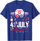 Va Nurse 4th of July Crew Independence Day Patriotic Nurses T-Shirt - T-Shirt | Royal