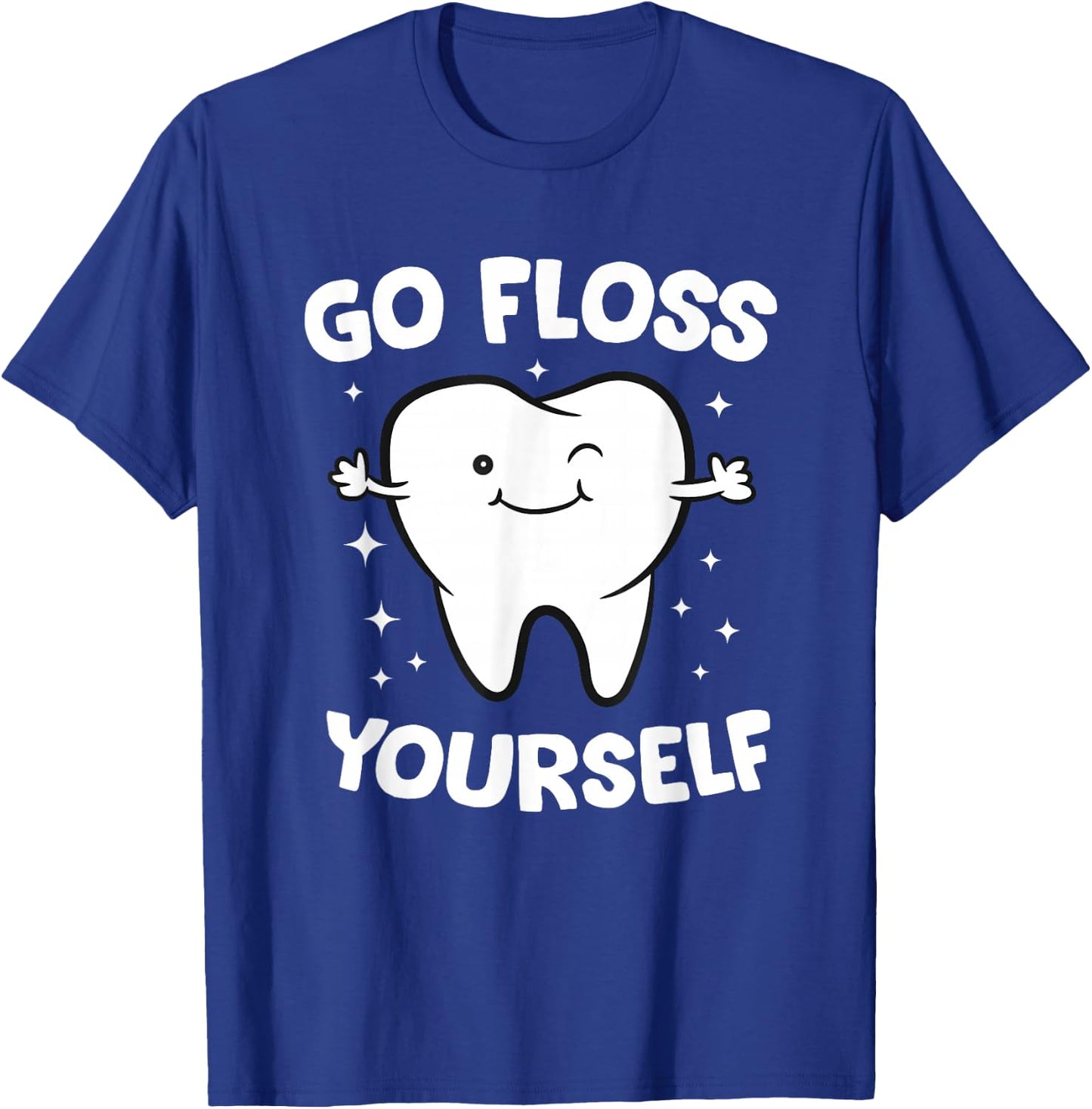 Dental Squad Store Dentist Assistant Teeth - Black, Small, , Short Sleeve, Classic Fit, Cotton Polyester Blend T-Shirt - T-Shirt | Royal