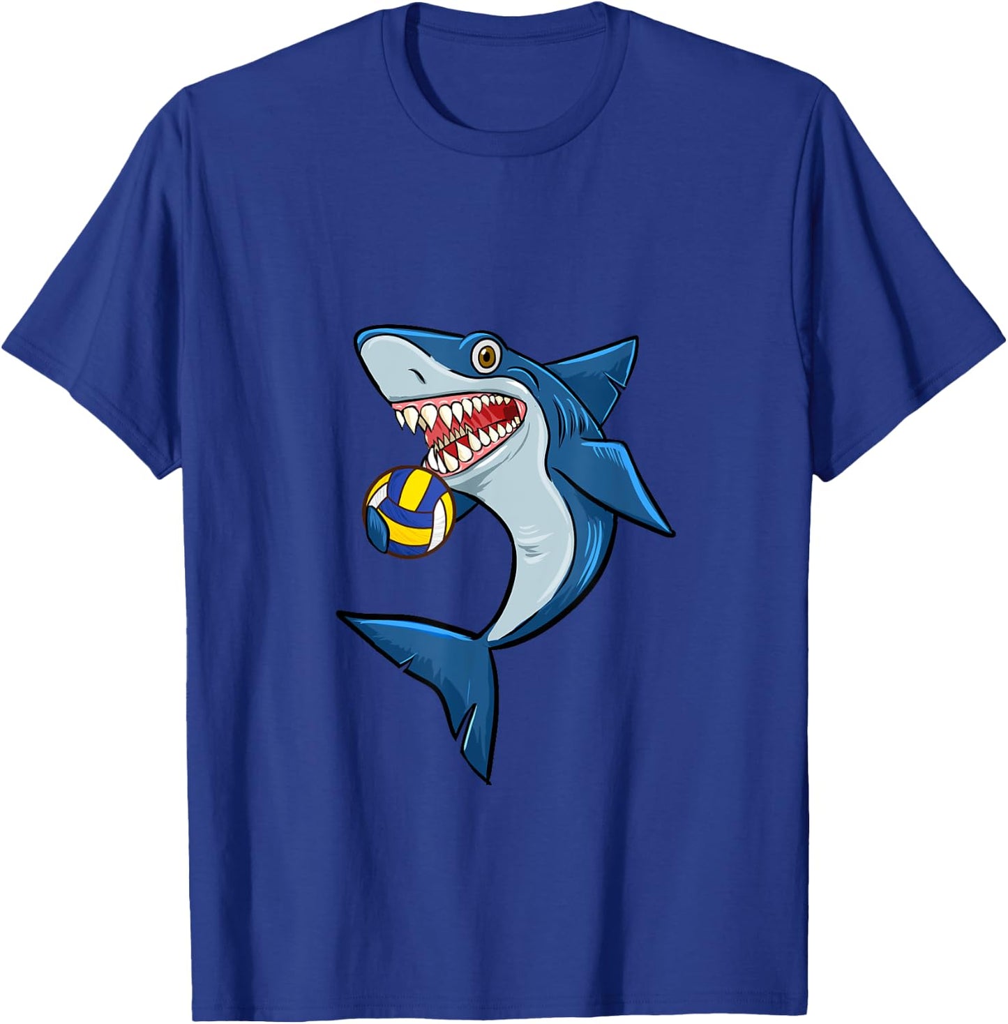 Volleyball Sharks Love Animal lovers Funny T-Shirt - T-Shirt | Royal