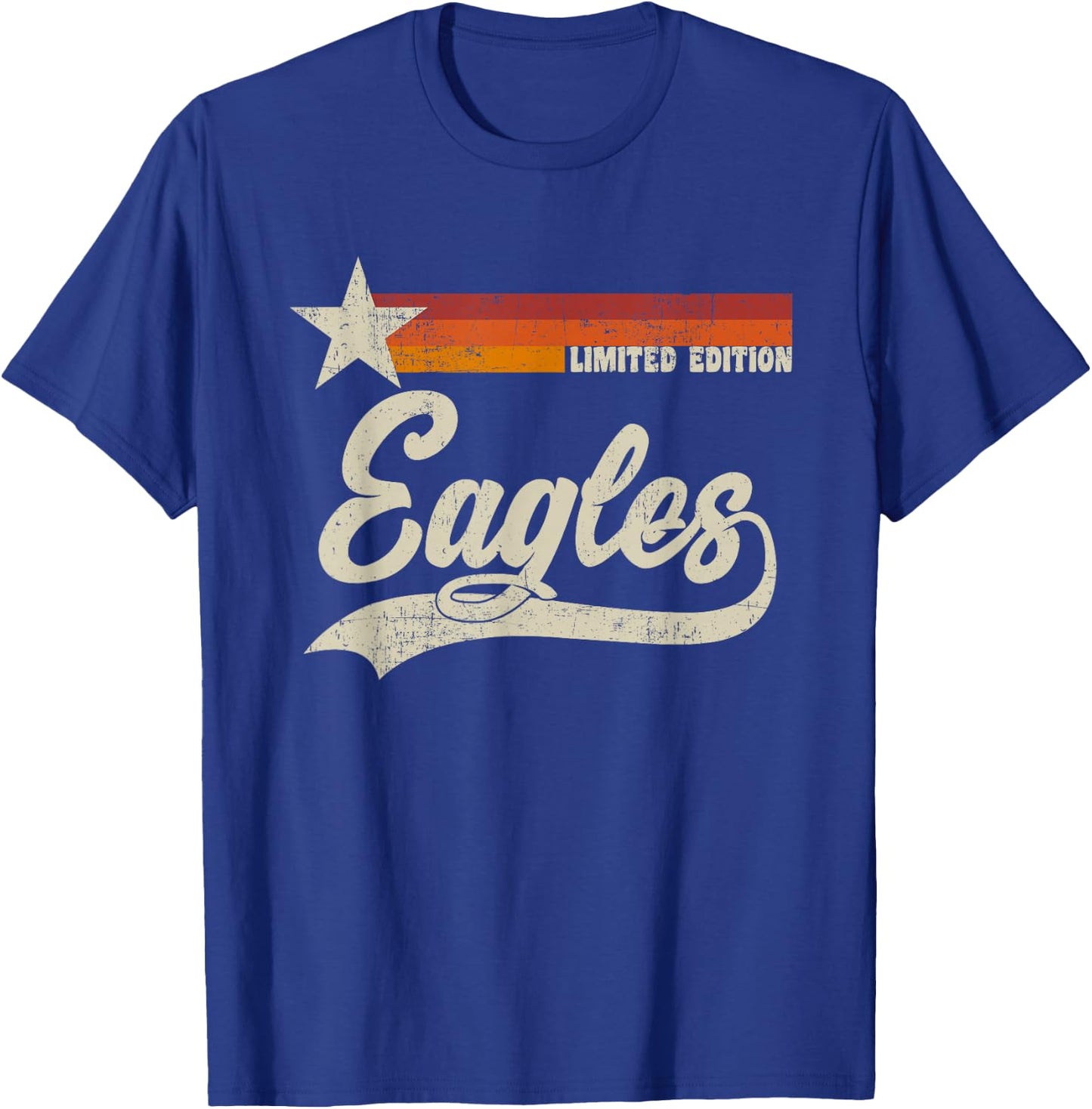 Eagles Sports Name Vintage Retro Gift Men Women Boy Girl T-Shirt - T-Shirt | Royal