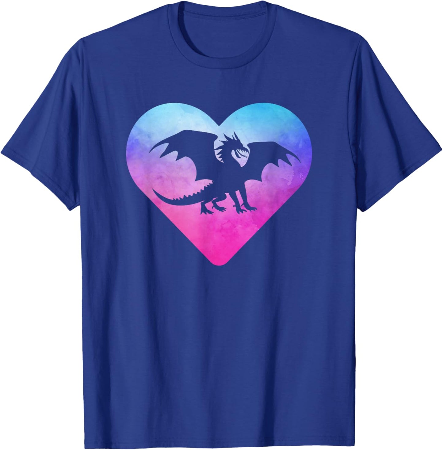 Women or Girls Dragon Fantasy T-Shirt - T-Shirt | Royal