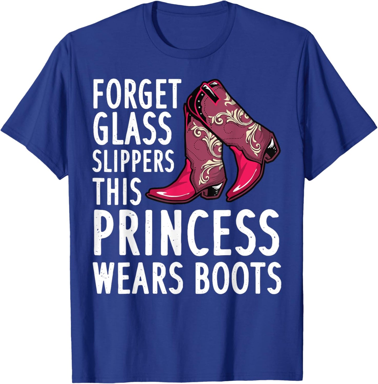Cute Cowgirl Gift Women Funny Western Rodeo Girl Princess T-Shirt - T-Shirt | Royal