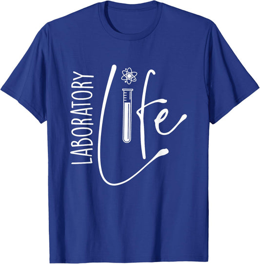 Laboratory Life - Biologist Science Fan Biology Lover T-Shirt - T-Shirt | Royal