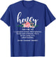 Honey Grandma Definition Honey Gift Mother's Day Gigi T-Shirt - T-Shirt | Royal