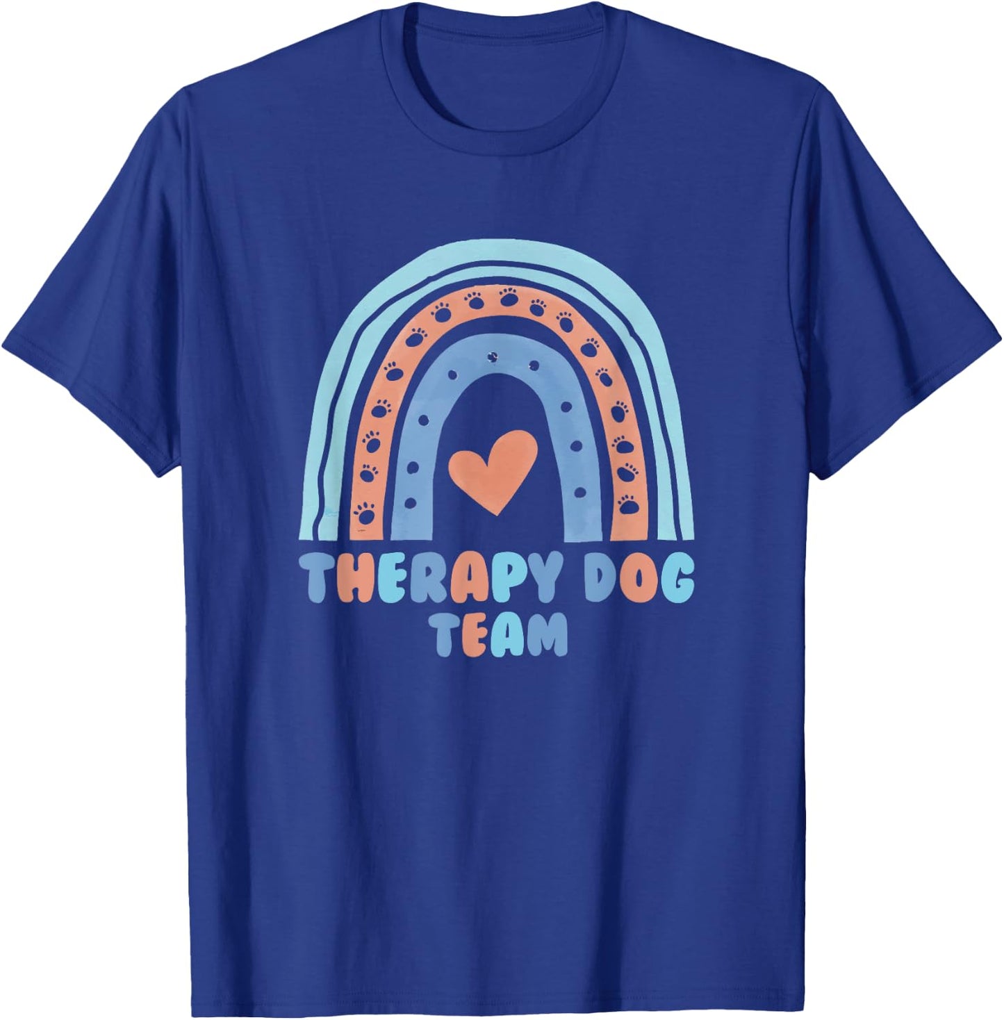 Therapy Dog Team For Animal Assisted Pet Therapy T-Shirt - T-Shirt | Royal