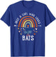Just A Girl Who Loves Bats Rainbow Gifts For Bat Lover T-Shirt - T-Shirt | Royal