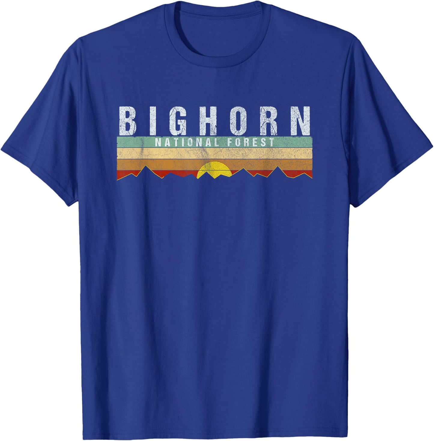 Retro Vintage Bighorn National Forest Shirt T-Shirt - T-Shirt | Royal