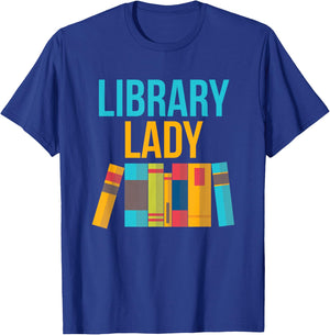 Library Lady - Librarian Design , Girls, Librarians T-Shirt - T-Shirt | Royal