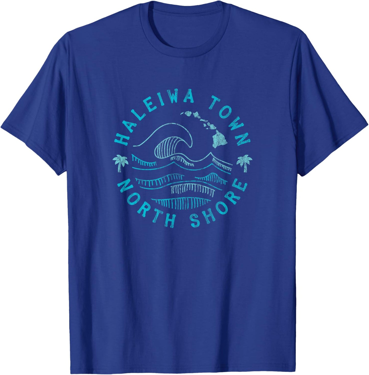Haleiwa Town North Shore Hawaii T-Shirt - T-Shirt | Royal