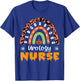 Urology Nurse RN Leopard Rainbow Women Halloween Costume T-Shirt - T-Shirt | Royal
