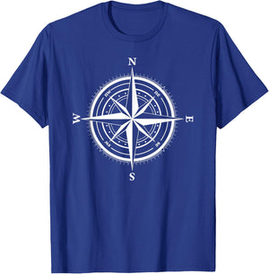 Nautical Compass T-Shirt - T-Shirt | Royal