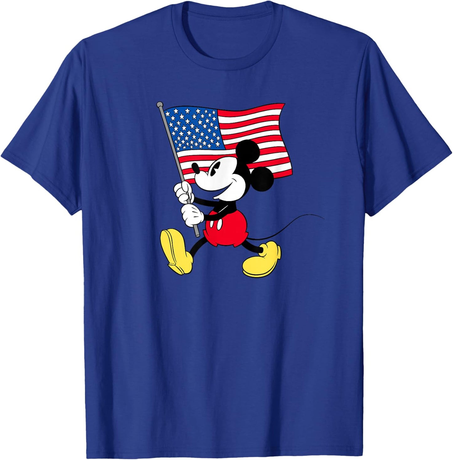Disney Mickey Mouse Americana Flag Small T-Shirt - T-Shirt | Royal